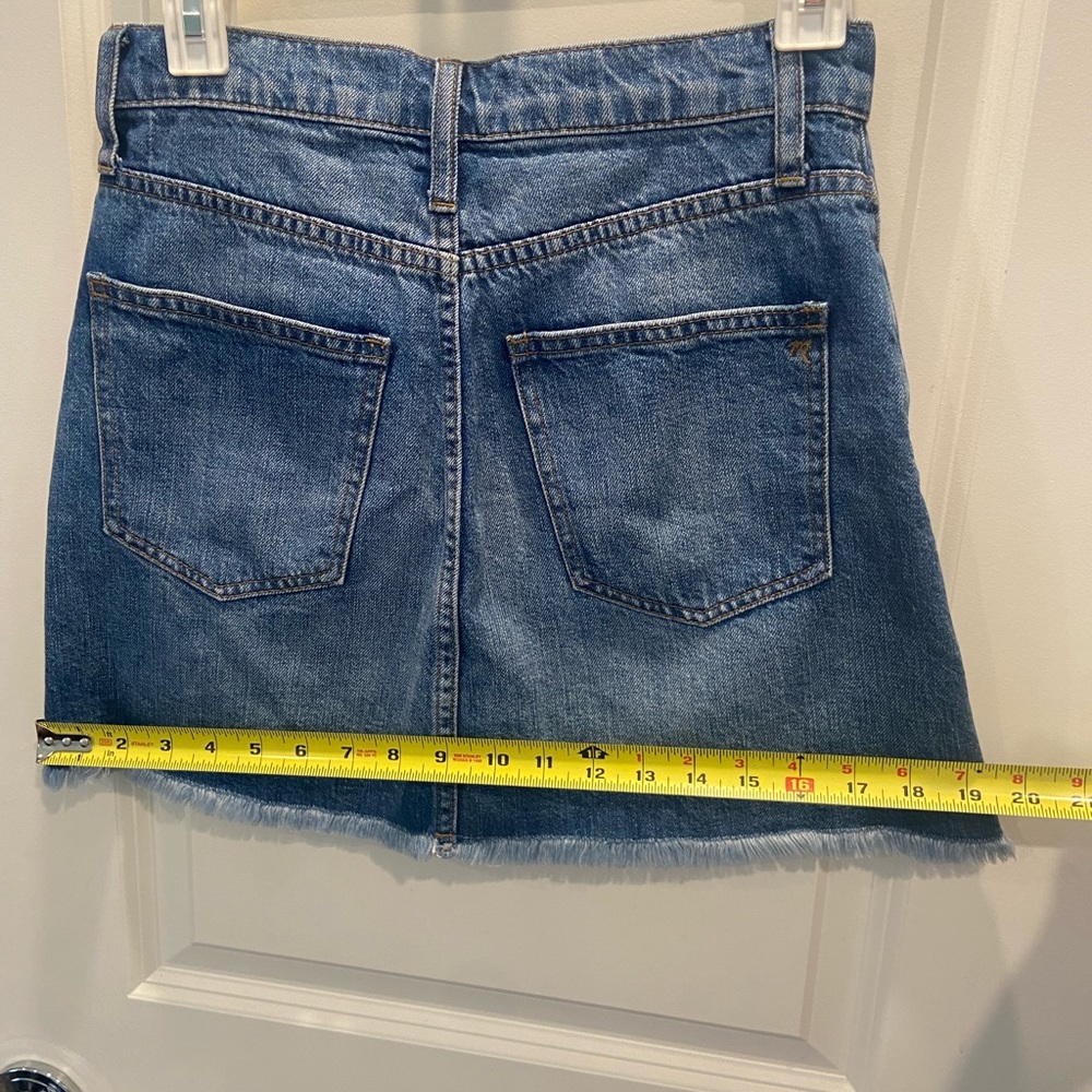 Madewell Rigid Denim A-line skirt - Picture 8 of 10